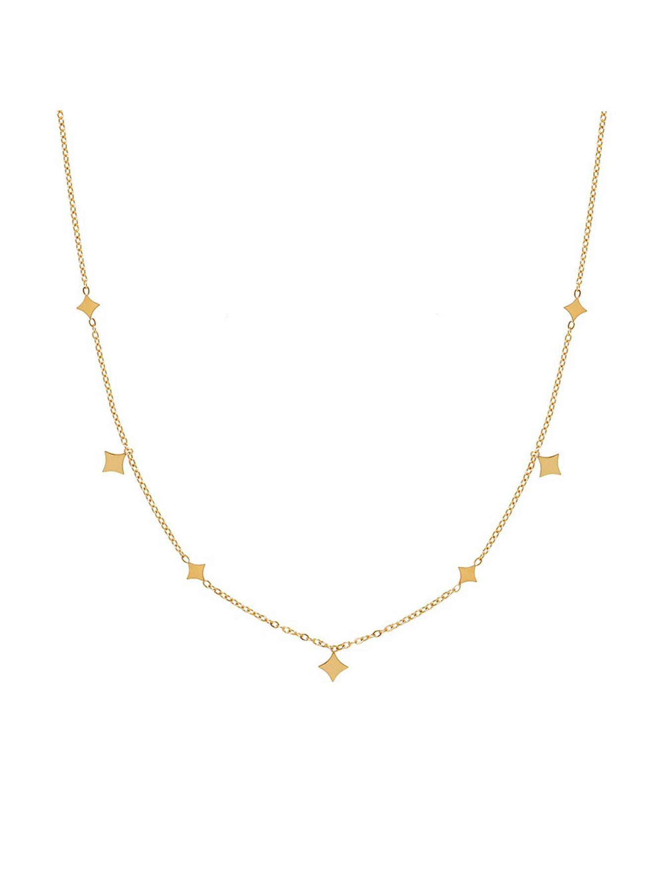 

1 шт. цепочка из нержавеющей стали в стиле легкой роскоши «Звездный ключик», созвездие Большой Медведицы, усыпанное звездами, нежное и маленькое женское циркониевое ожерелье