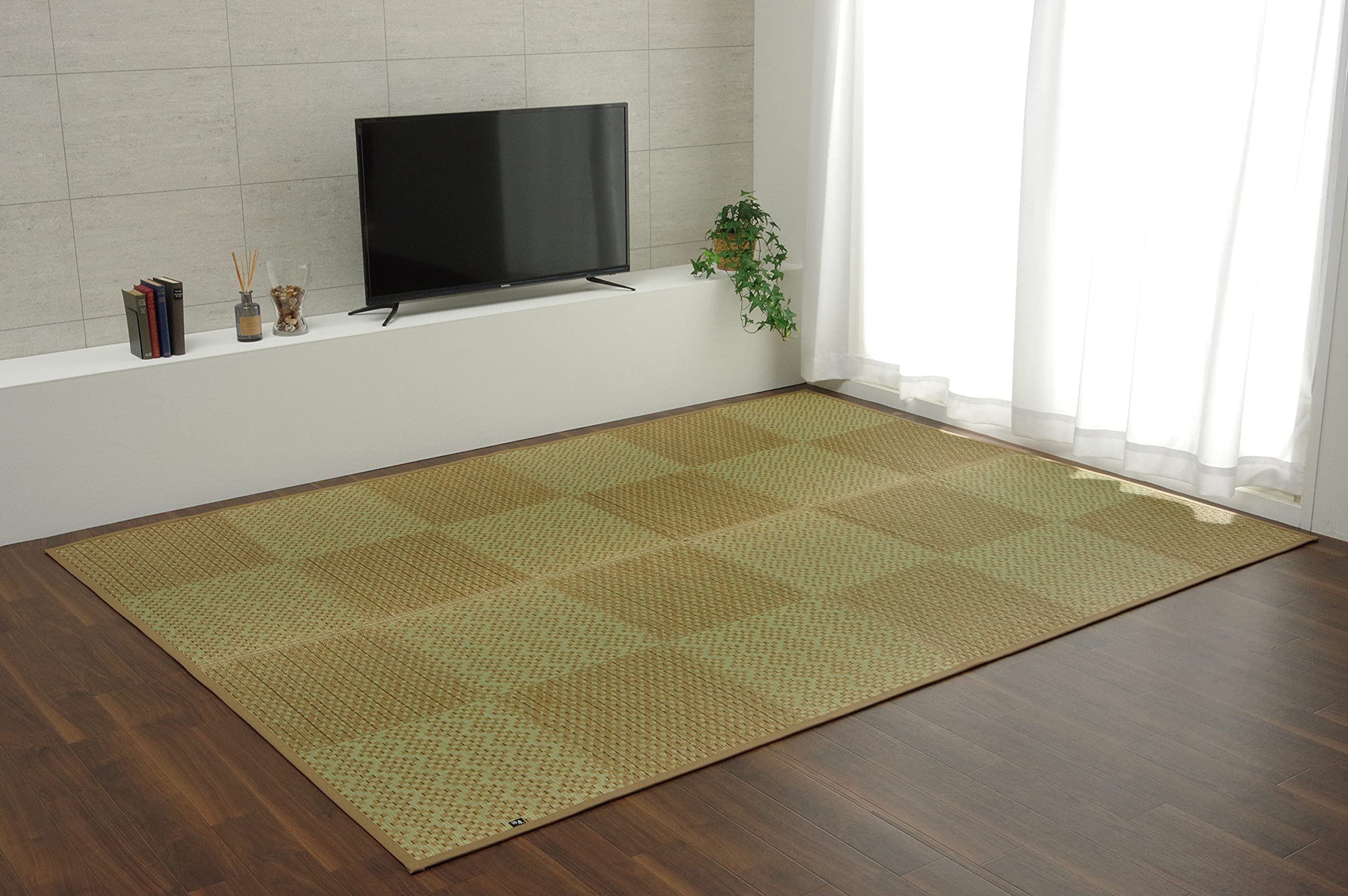 

Ковер Ikehiko Igusa Rug, произведенный в Японии, Kobayashi Pharmaceutical, стойкий антибактериальный агент, антибактериальный дезодорант DX Raum Backed бежевый