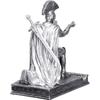 Desktop Ornament Knight Pen Holder Cool Desk Accessories Roman Commander Kneeling Pencil Holders Finish Statue With Sword Holder