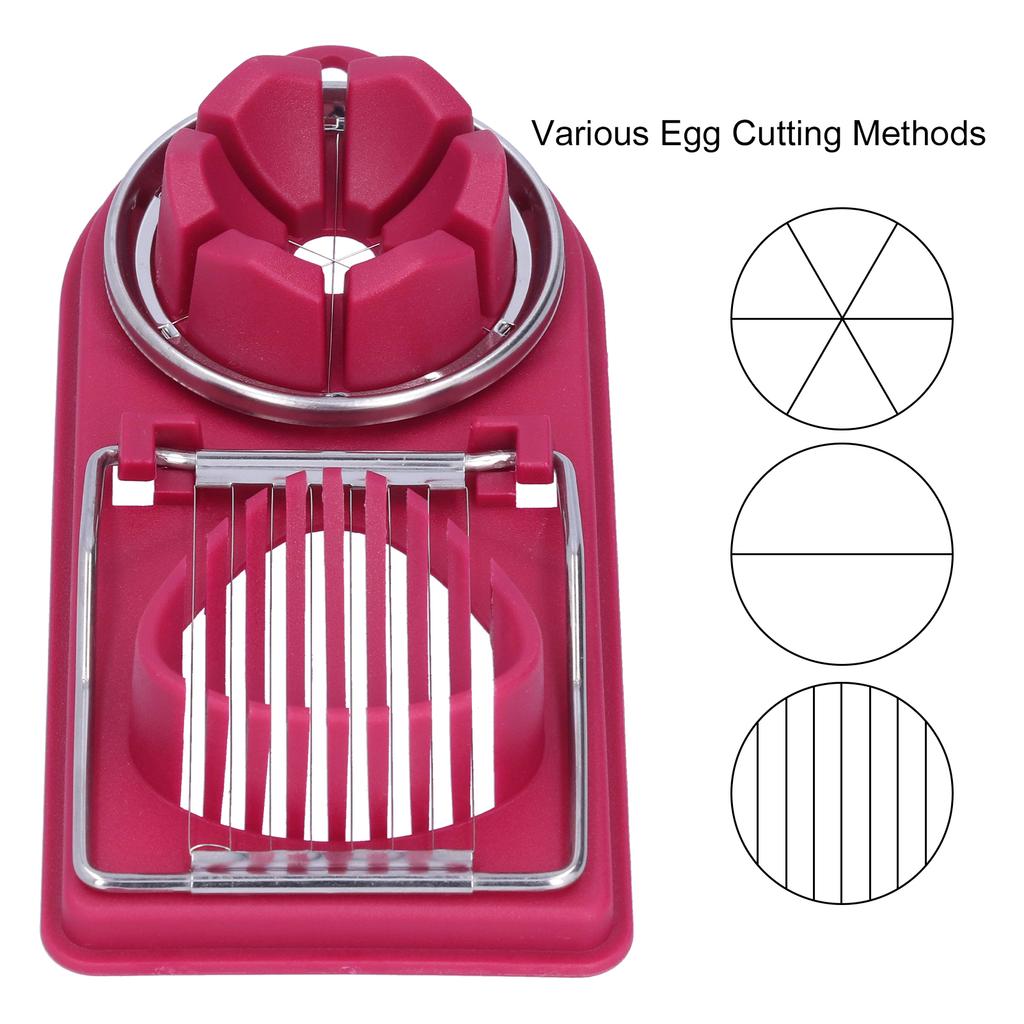 Egg Cutter Household Stainless Steel Wire Egg Cutter Safe Easy To Operate for Hard Boiled Eggs