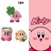Four-leaf Clover Flower Crown Set 3 Adorable Pvc Figurines For Diy Decoration And Cake Toppers