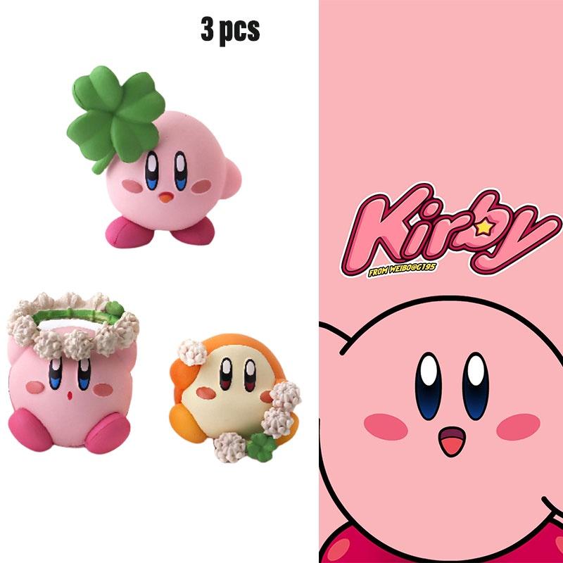 Four-leaf Clover Flower Crown Set 3 Adorable Pvc Figurines For Diy Decoration And Cake Toppers