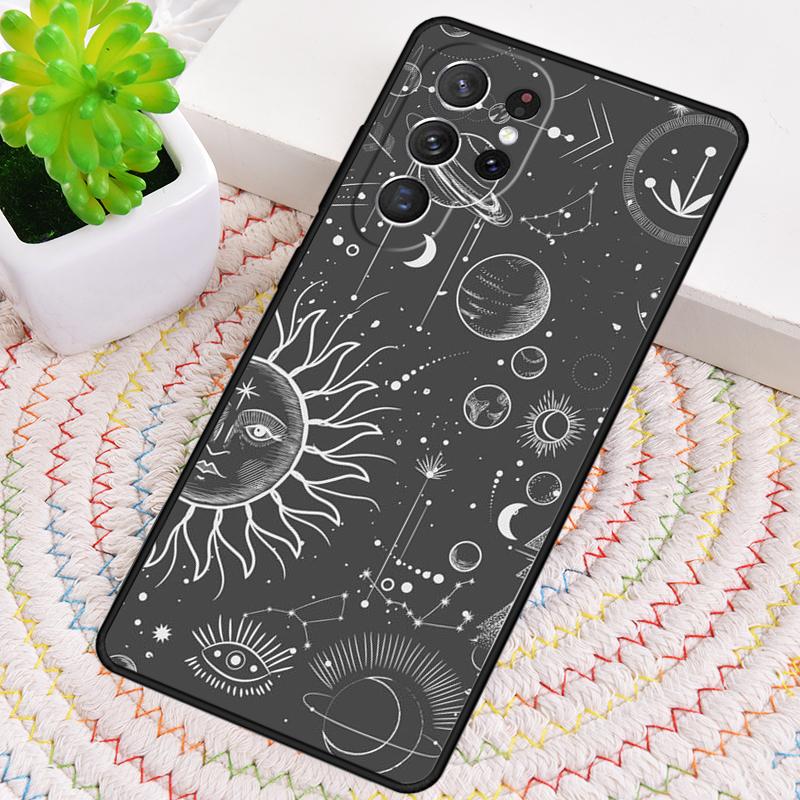 Suns Moons Clouds Astrological TPU Phone Case For Samsung Galaxy Note 10 Pro S26 S25 S24 S23 S22 Ultra Plus S21 FE S20 Cover