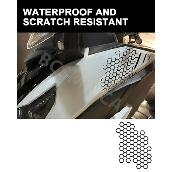 Honeycomb Stickers Car Body Side Film Pattern Decals PET Trim Decor Accessories