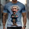 Funny Cartoon Character 3D Print Men's T Shirt Casual O-neck Loose Short Sleeve Tops Hip Hop Trend Street Tees Summer T-shirts