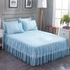 6 Colors Solid Color Princess Lace Bed Skirt One-piece Bed Sheet Simmons Mattress Dustproof Protective Cover Without Pillowcase