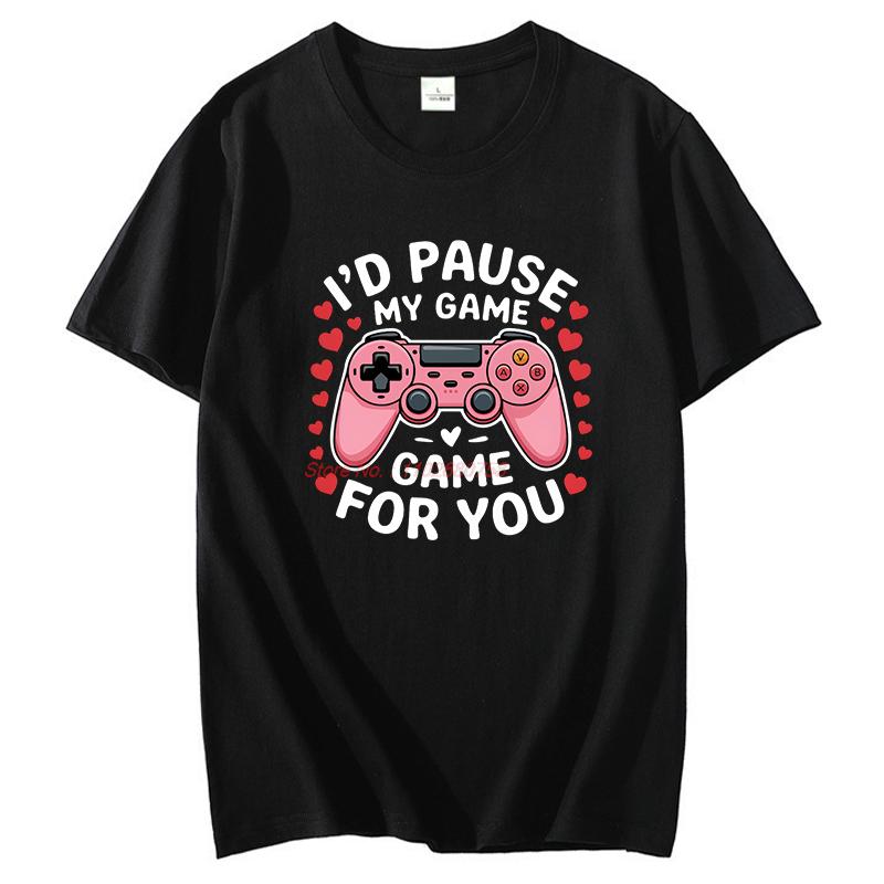 Gaming Gamers Fashion Shirts Graphic Tee Tops  Tshirt New Arrival Goods High Quality Short Sleeve Tee Cotton Unisexs Tshirts