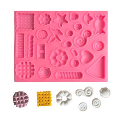 Cookie Candy Button Silicone Mold DIY Cake Pastry Baking Mold Cake Decorating Tool for Making Chocolate Fondant Decor