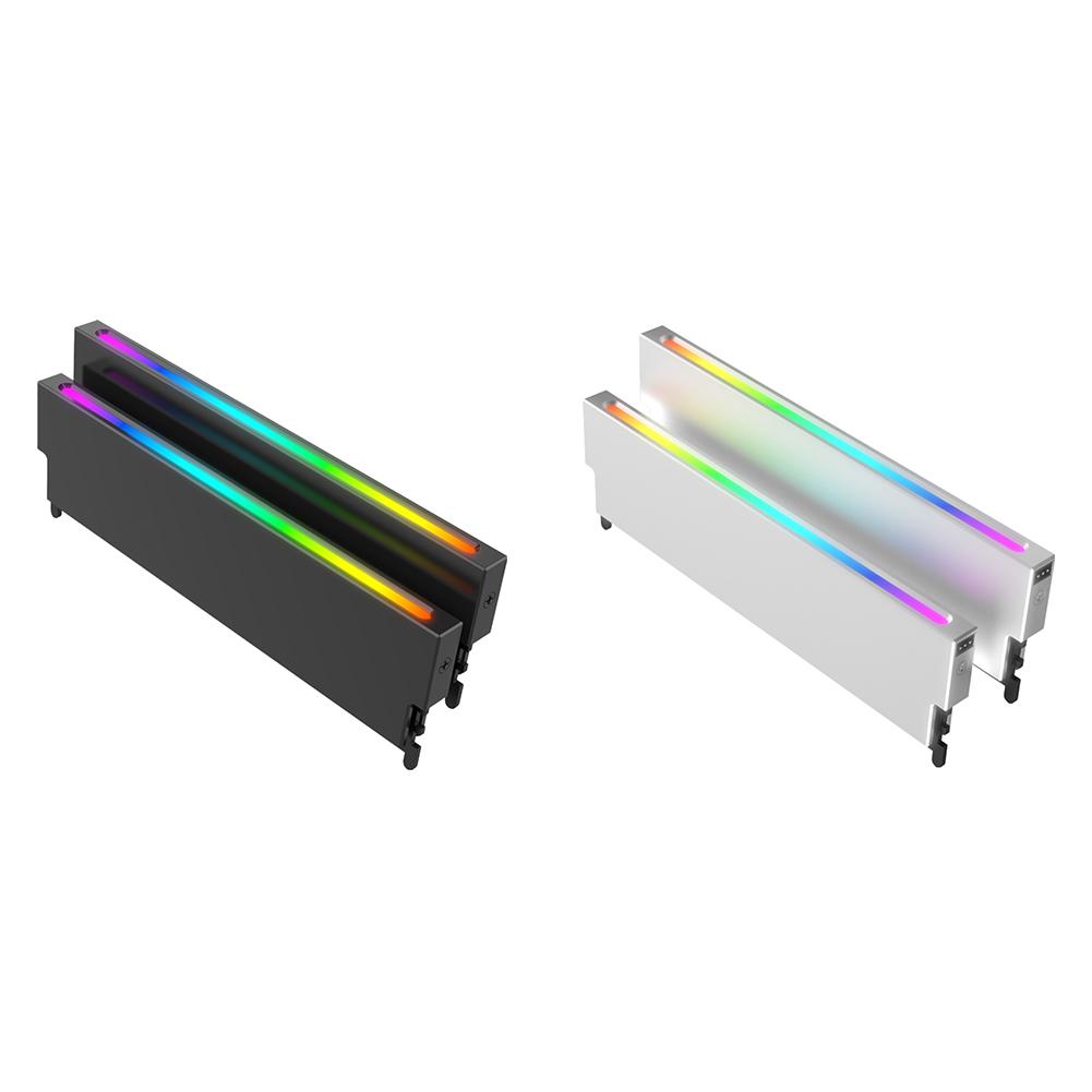 Universal Memory Heat Sink 5V 3PIN ARGB AURA Sync Aluminum Alloy Memory Module Heatsink DDR3 DDR4 DDR5 for Desktop PC RAM Memory