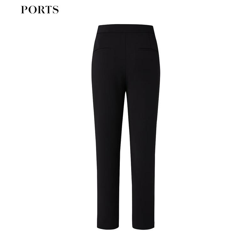 PORTS Women's Spring/Summer Layered Slit Skinny Pants