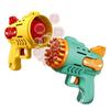 Bubble Gun Electric Automatic Soap Rocket Bubbles Machine Kids Portable Outdoor Party Toy LED Light Blower Toys Children Gifts