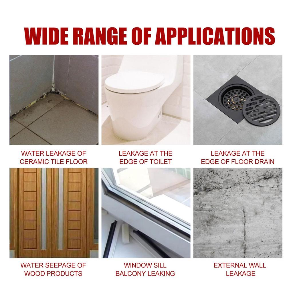 100g Transparent Waterproofing Adhesive for Repairing Leaks No Smash Tile Bathroom Kitchen Floor Tile Coating Waterproofing Agent