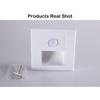 PIR Motion Sensor Wall Lamp Switch Human Body Sensor Footlights  180° Sensor Range for Porch Corridor Corner Stair Lamp