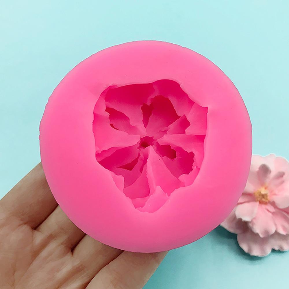 

Non-Stick Silicone Art Mold Food Grade DIY Craft Tools Creative Flower Shaped Mold Home рожевий