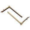2pcs 18.5cm Length Bag Clasp Lock Alloy Material Metal Purse Frame Purse Frame  Tailor Accessories