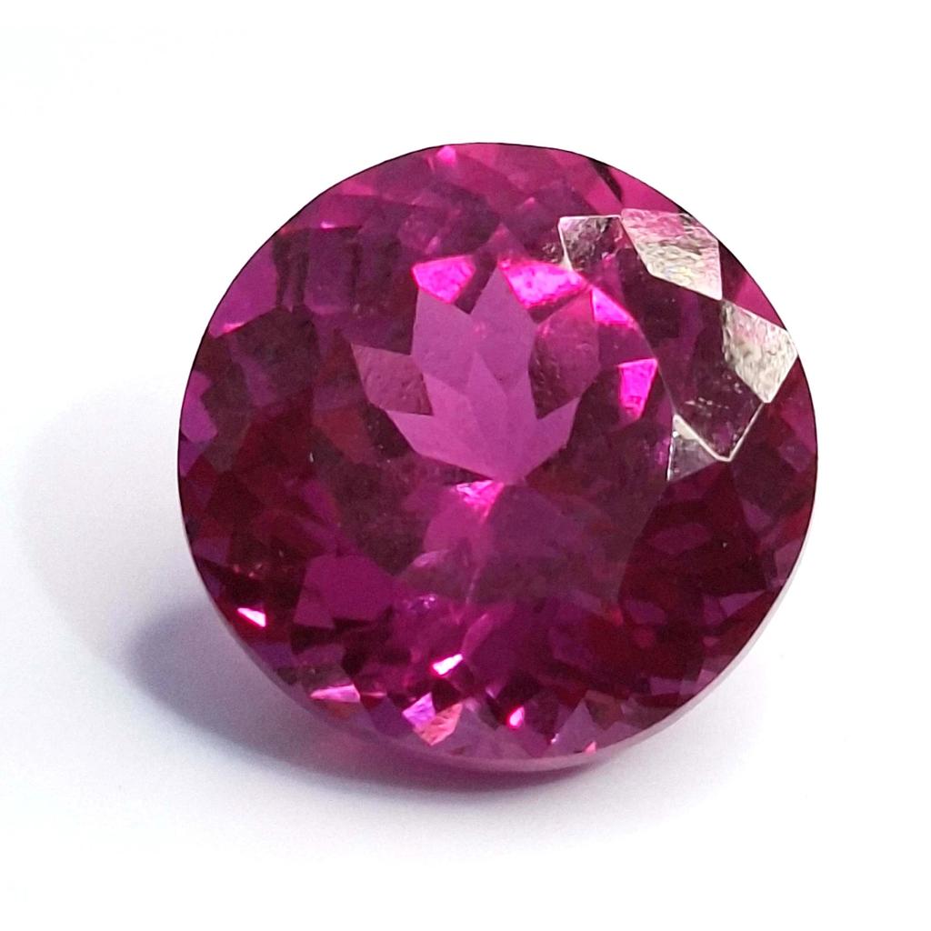 Round Cut Natural Dark Pink Sapphire 9-11 Ct Fabulous Certified Loose Gemstone