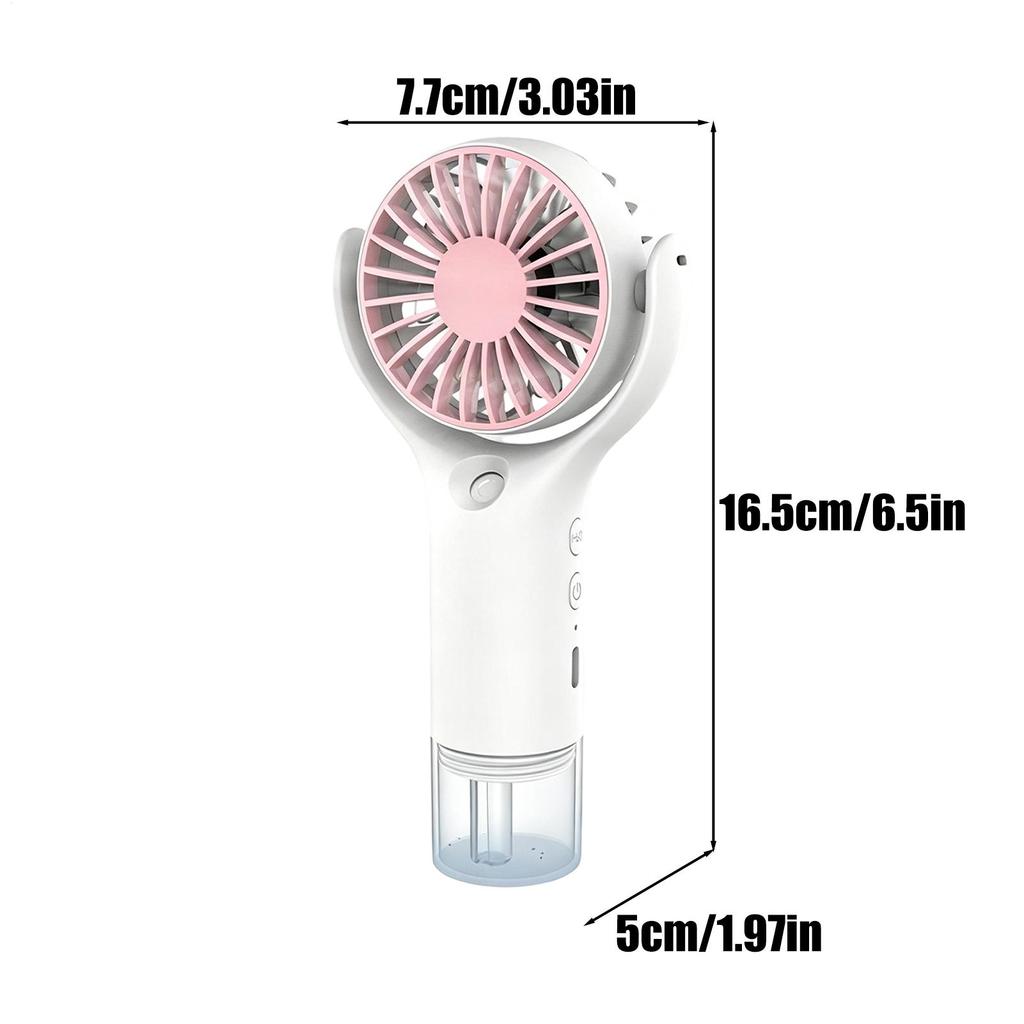 Portable Fan With Mist 3-Speed USB Charging Misting Blower Portable Water Spray Fan For Outdoor Office Patio Beach Travel