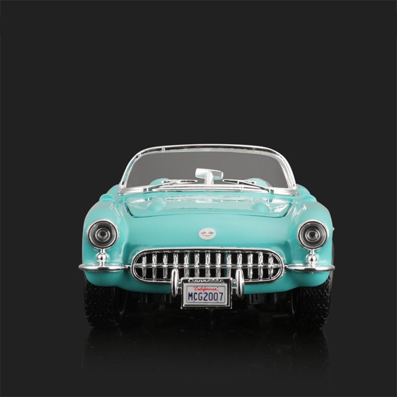 AABKB1 Maisto 1:24 Chevrolet Corvette 1957 Legierungs-Roadster Sportwagen Modell Druckguss Metall Klasse Klassische Retro-Fahrzeuge Automodell Kinderspielzeug Geschenk