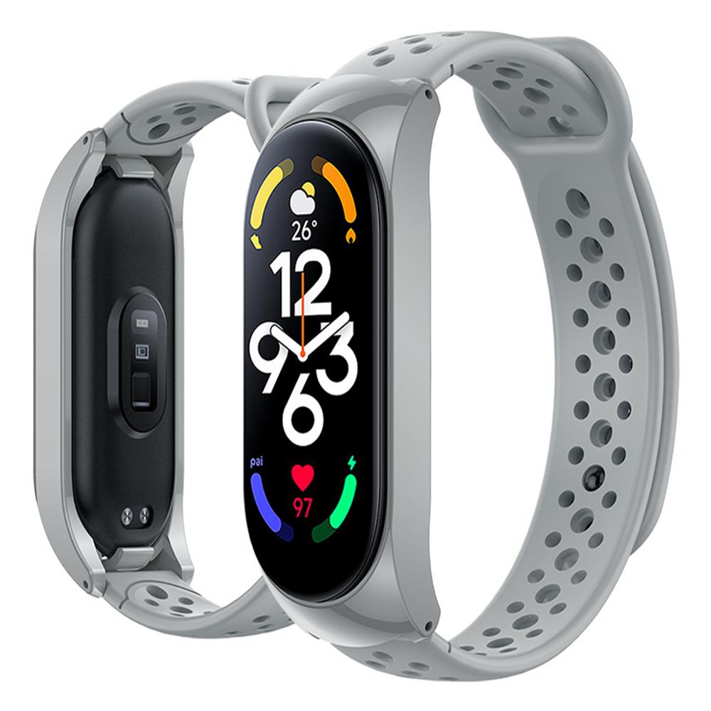 Sport Watch Bands For Xiaomi Mi Band 7 /8Bracelet Silicone Smart wristband Miband 4 Belt pulseira correa mi band 3 4 5 6 strap