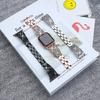 Apple Watch Serisi için lüks Elmas Bilezik Band Ultra9/8/7/6/5/4/3/2/se Paslanmaz Çelik saat kayışı Iwatch için 41mm 45mm 38 42mm Kayış
