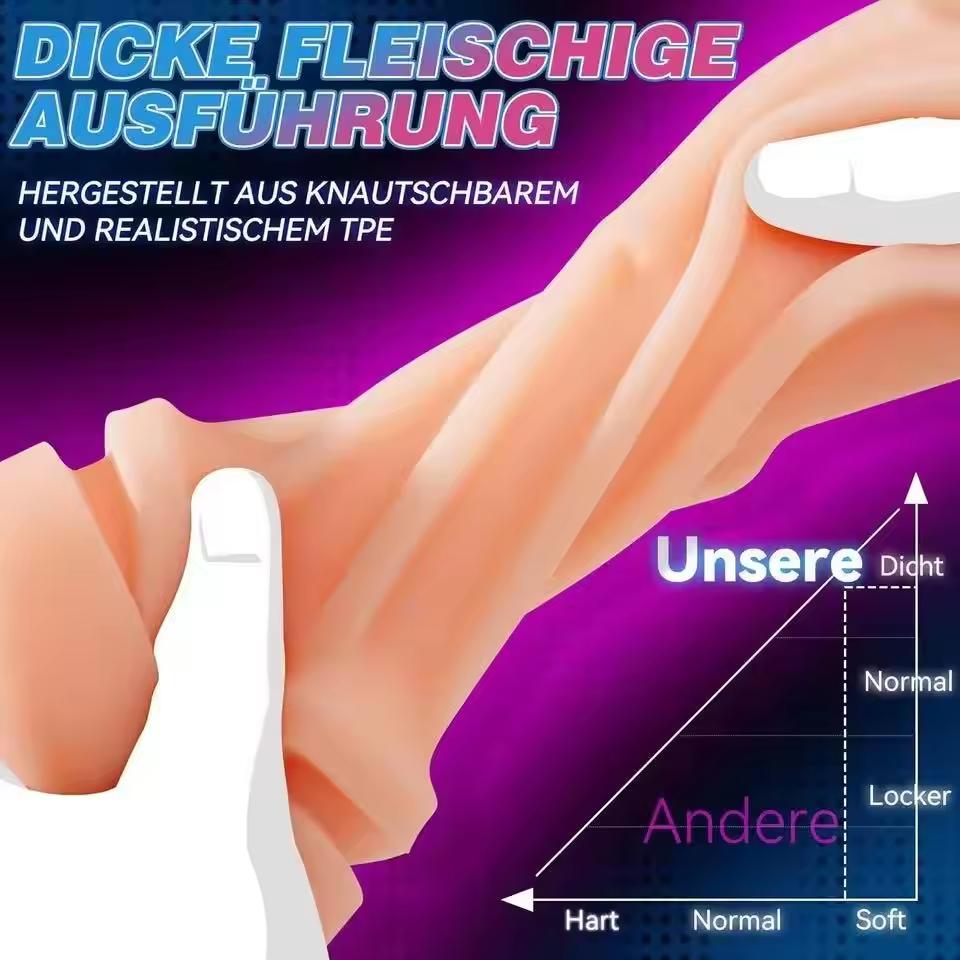 Automatischer männlicher Masturbator Sexspielzeug für Männer KI-Synchronisation Taschentasche APP-Steuerung 9 Saug- 9 Vibrationsmodi Sexspielzeug für Erwachsene für Männer Mund Vagina und Anus