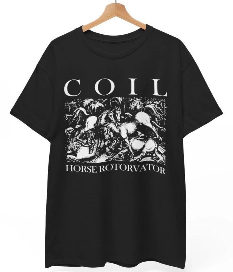 

Coil Horse Rotorvator T-shirt, Music Band Rock Punk Metal, Unisex tee 3XL