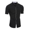 Men's Solid Color Casual Commuting Short Sleeved Shirt