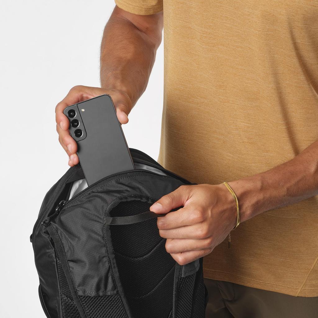 Salomon TRAILBLAZER 30 Backpack NS (30 Liter), Unisex, Black/Alloy