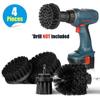 4PCS Drill Brush Cleaner Kit Power Scrubber Electric Brushes Drill Attachment Kit Power Scrub Brush for Cleaning Pool Car