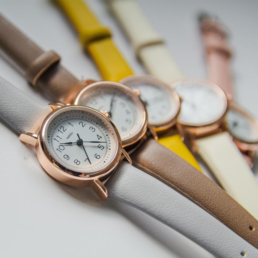 Watch Analog Leather Strap Yellow [Fieldwork] Women's YM109-4