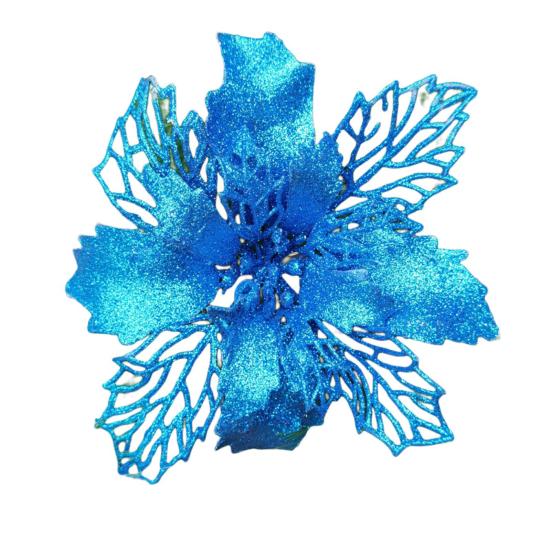 

Рождественский Ложный Цветок Роман Выдалбливают Венок Аксессуары Рождественский Поддельный Цветок Украшение Рождественской Елки Поддельный Цветок Рождественский Имитационный Цветок 16 cm синий