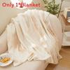 Polyester Fleece Blanket With Artistic Tie Dyeing Design For Cozy Home Use