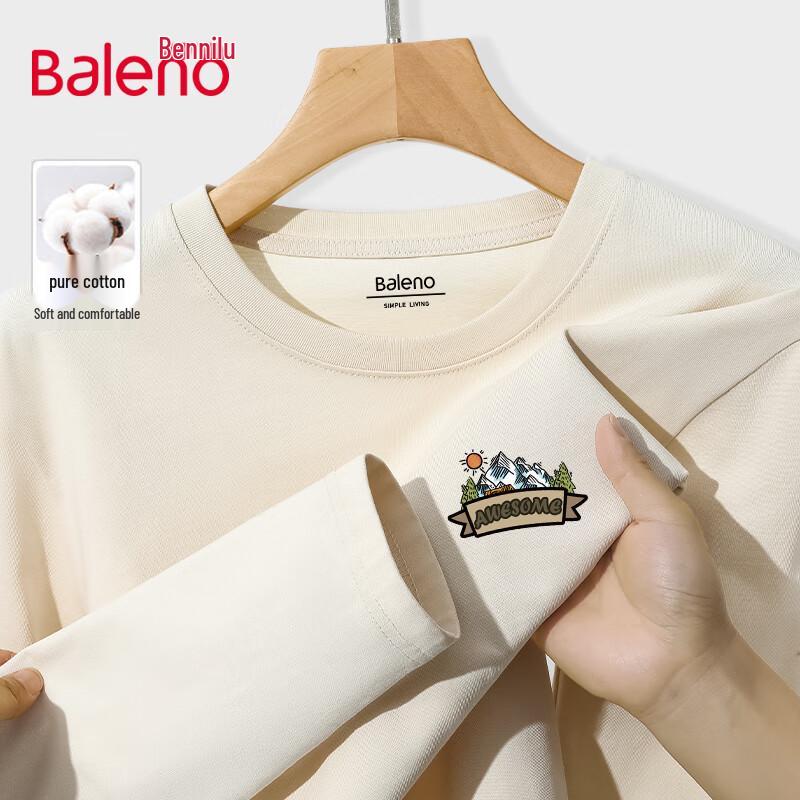 Baleno Men s Mountain Print Long Sleeve Cotton T-Shirt XL