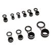 10PCS Stainless Steel Fishing Rod Guide Rings Ceramic Fishing Rod Tip Repair Kit  Fishing Rod Repair