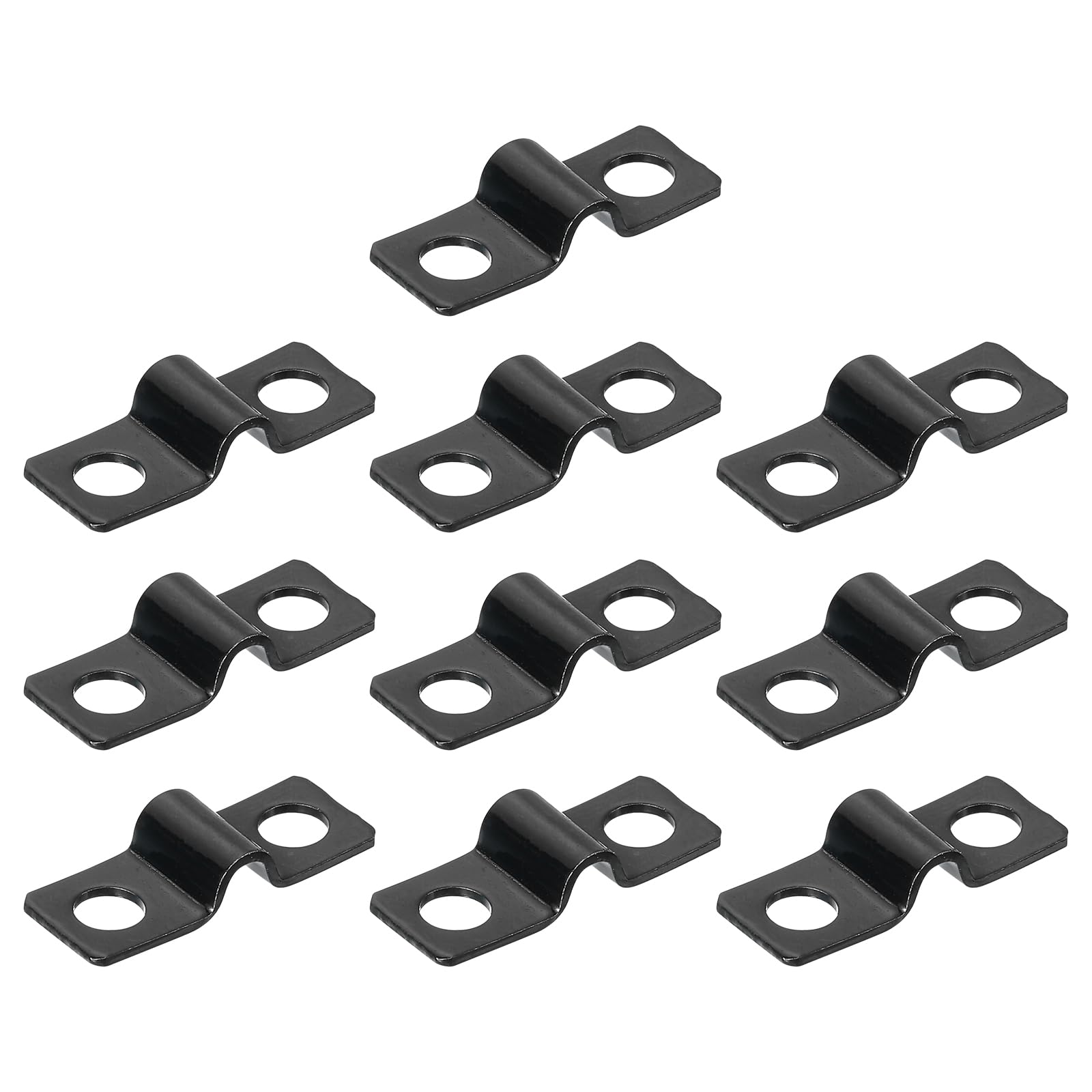 

uxcell 100pcs U Shape Pipe Clamp 3/16 (4mm) 2 Hole U Shape Strap Clamp Executive
