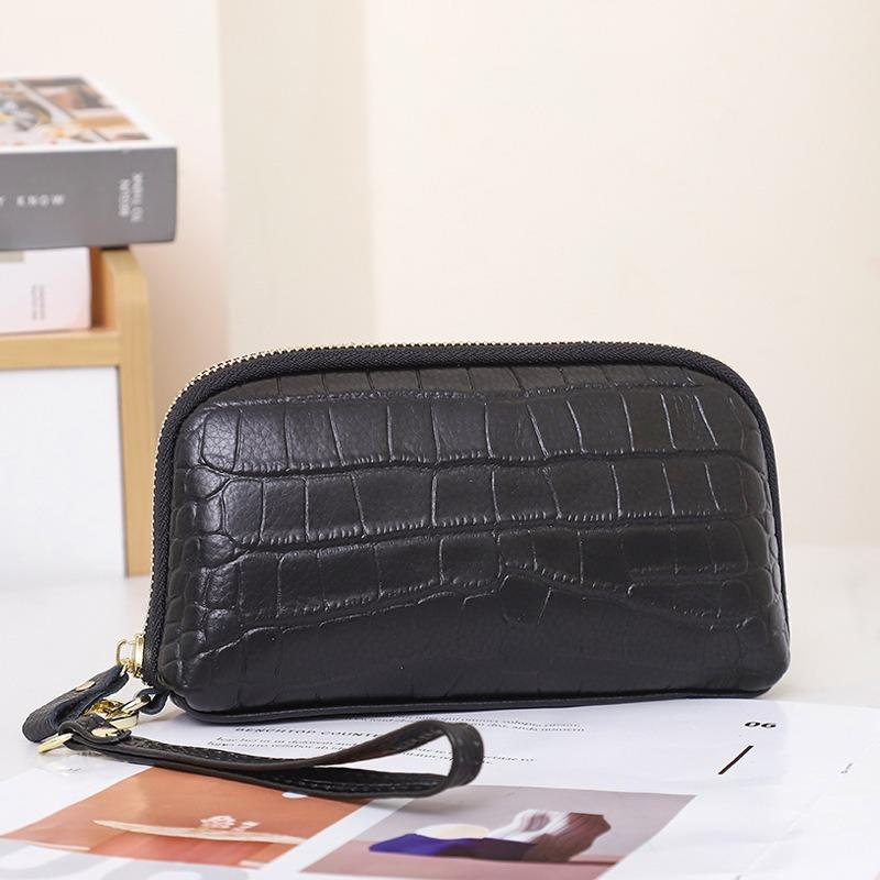 

O кошелек для мелочи из коровьей кожи первого слоя, нишевая сумка женская в стиле легкой роскоши, универсальная сумка-клатч, простая и модная сумка для мобильного телефона