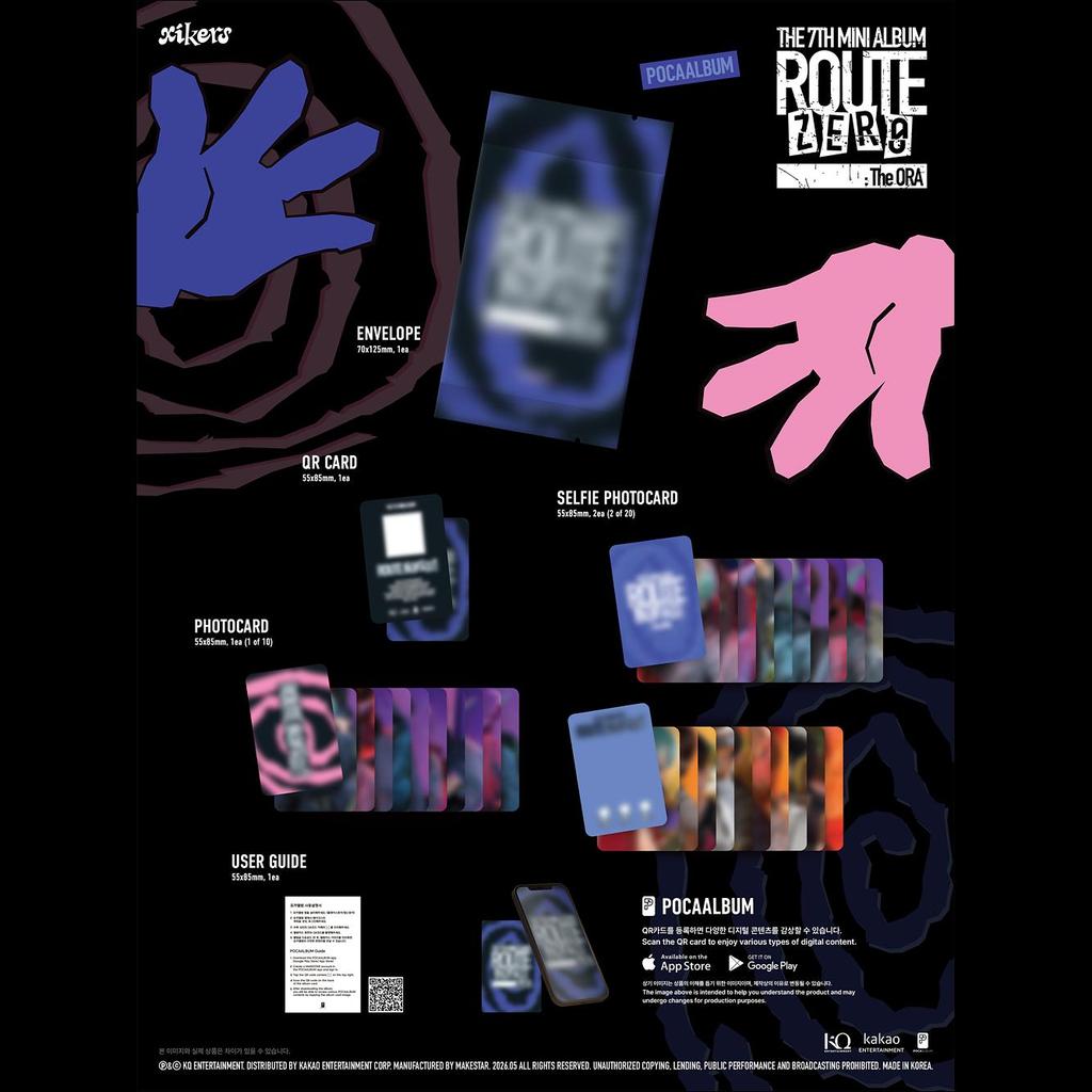 [Pre-order] Xikers 7TH MINI ALBUM [ROUTE ZERO  The ORA] (POCAALBUM) + Free Gift