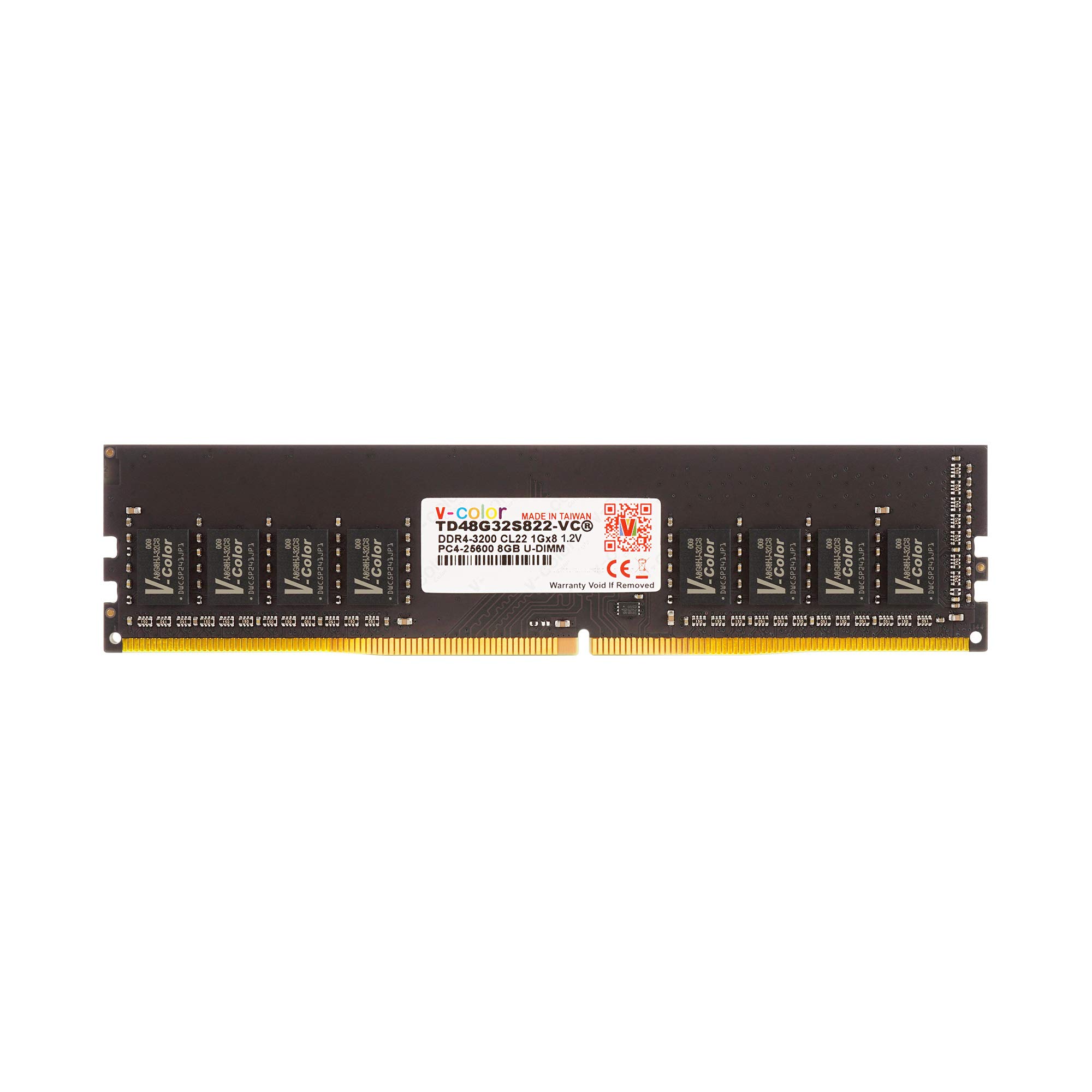 

Пам ять настільного ПК Hynix IC 8GB 1Gx8 CL22 v-color DDR4-3200MHz PC4-25600 U-DIMM 1.2V TD48G32S822-VC