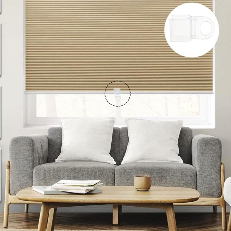 10PCS Clearly Curtain Hook For Roller Blinds U Designs Window Shade Clip No Tool Required Materials