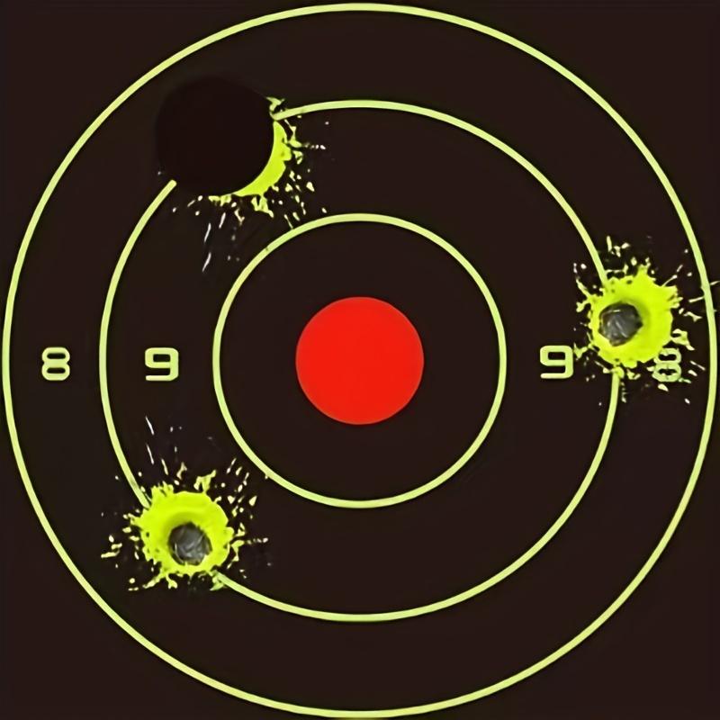 5Pcs Sputtering 5Pcs Self Adhesive 8x8 Inch Self Stick Aim Training Shooting Target Target Papers Target Paster Targets Stickers