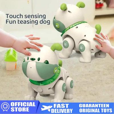 Nová inteligentní programovatelná hračka Rc Pet Kid Toys Interaktivní hlasové a dotykové snímání taneční hudby Dálkové ovládání Kreslený robot pes