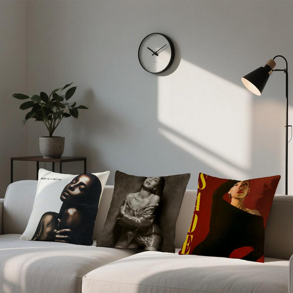 S-Sade Band Rock cushion cover Square Sofa Cushion Cover Casual Skin-Friendly Comfortable Pillow Cover