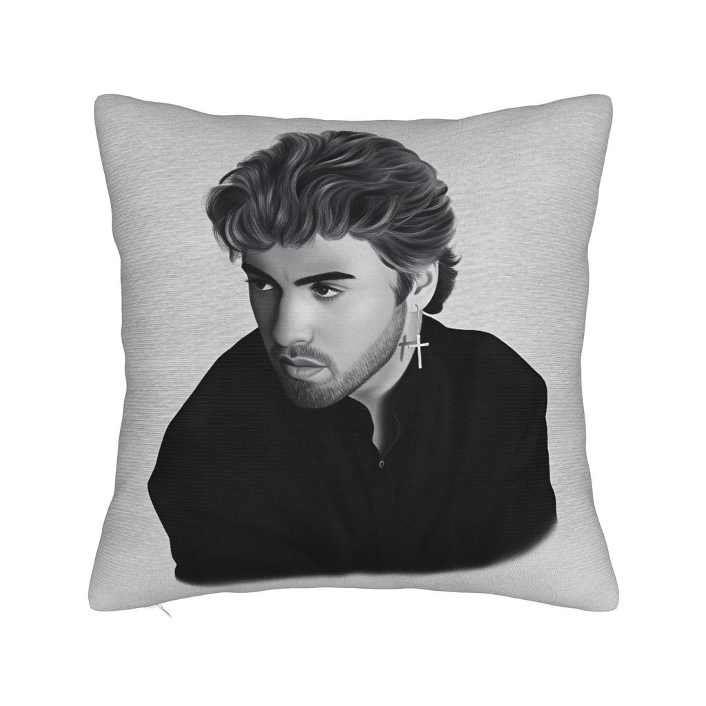 Pillow Case Singer George Michael Soft Pillow Cover For Sofa Car Home Decor Funny Pillowcases