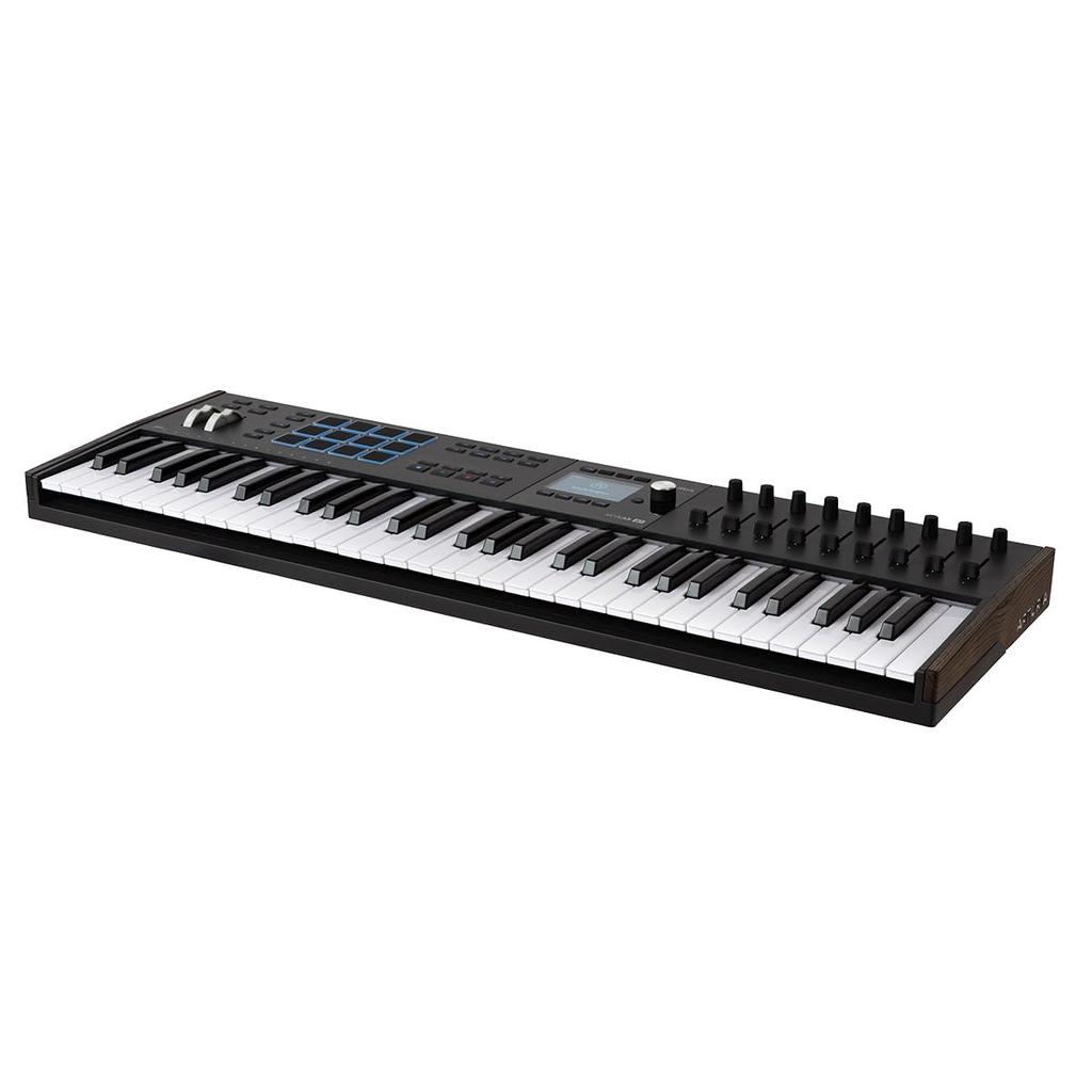 Arturia Keyboard Controller KeyLab mk3 61 aftertouch color display black keys/velocity & compatible/pad function/full