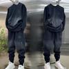 Men's Gradient Hoodie Set: Trendy Autumn/Winter Casual Slim-Fit Cotton Top