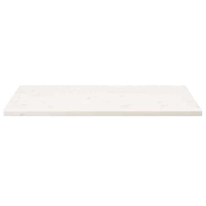 VidaXL Dessus de table blanc 110x55x2,5 cm bois de pin massif 824411