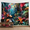 Bohemian Tropical Plant Flamingo Tapestry Wall Hanging Aesthetic Art Decor Blanket Home Background Bed Sheet Fabric