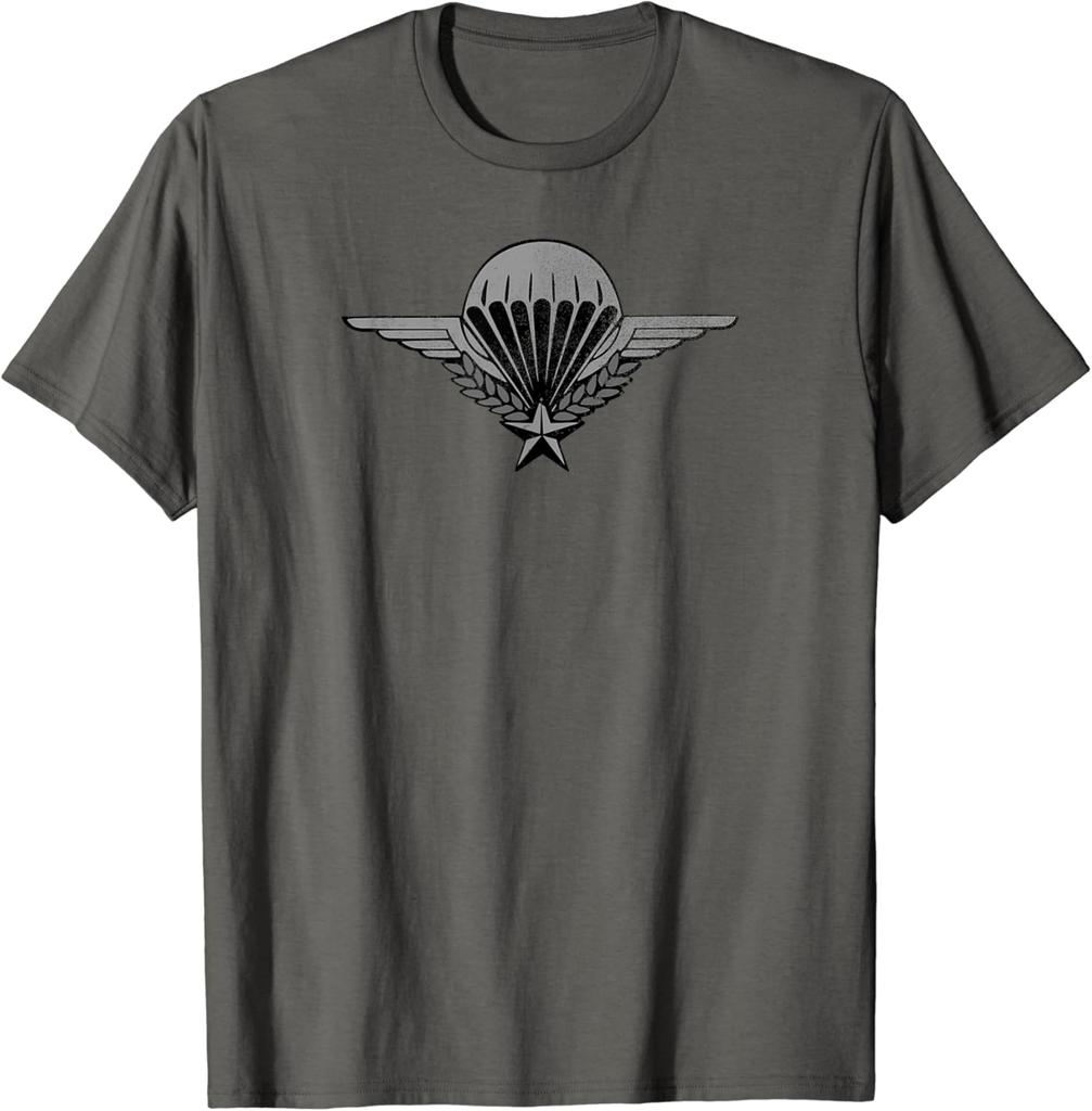 French Paratrooper Wings Military Men TShirt Short Sleeve Casual 100 Cotton Shirts