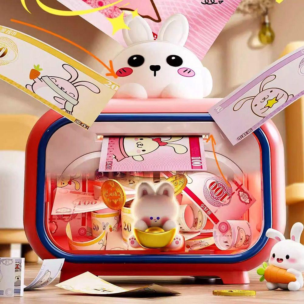 Blokada hasłem Automatycznie zwijana skarbonka Przypomnienie głosowe Skarbonki dla dzieci Dorośli/Dziewczynki/Chłopiec