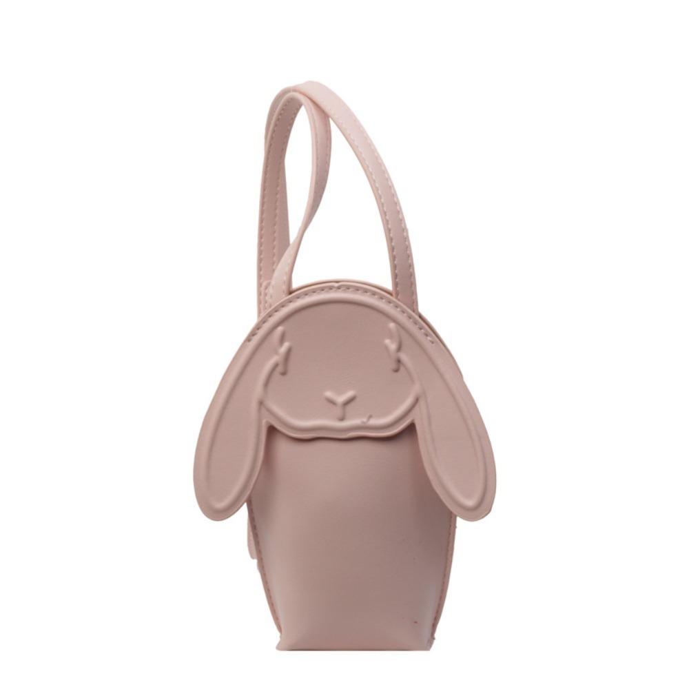 

Creative Rabbit Crossbody Bag Mini PU Leather Bag Casual Bunny Phone Bag Streetwear розовый